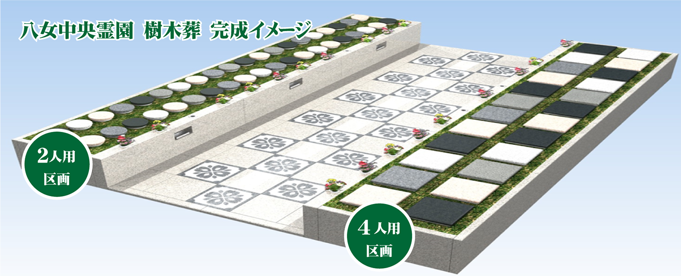 八女中央霊園樹木葬完成イメージ